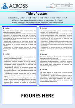 Poster PowerPoint Template - COST