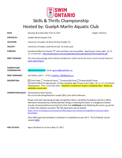 Ethan Frome - Region of Waterloo Swim Club