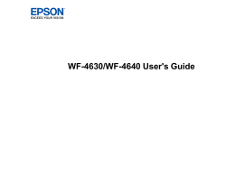 User`s Guide - WF-4630/WF-4640