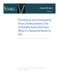 Preventing and Investigating Fraud, Embezzlement