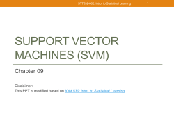 maximal margin classifier