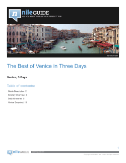 The Best of Venice in Three Days