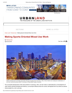 Making SportsOriented Mixed Use Work