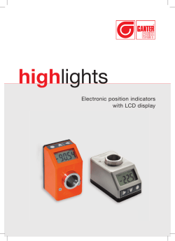 Electronic position indicators