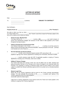 letter of intent - Century 21 Singapore