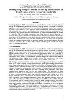 Investigating multiplier effects created by combinations of transit
