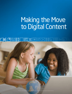 Making the Move to Digital Content - K