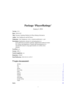 Package `PlayerRatings`