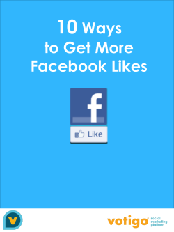 10 Ways to Get More Facebook Likes