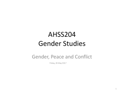 *How women make the peacebuilding better?*