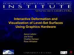 Geometric Modeling - Institute for Data Analysis and Visualization