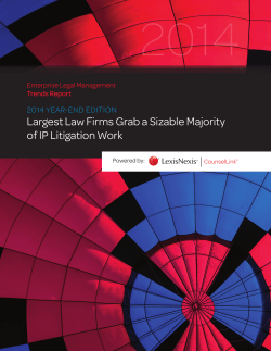 Largest Law Firms Grab a Sizable Majority of IP Litigation Work