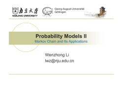 Probability Models II