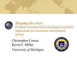 Shaping the River