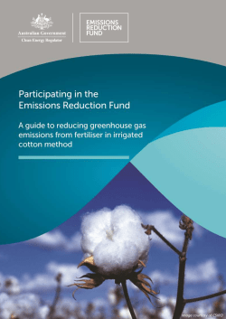 A guide to reducing greenhouse gas emissions from fertiliser in
