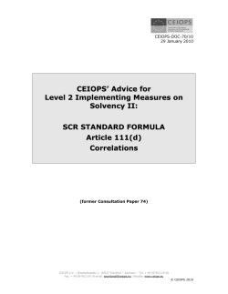 Correlations - eiopa