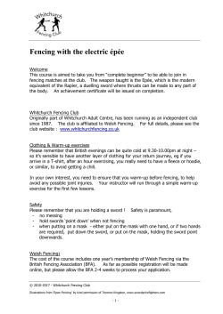 Here - Whitchurch Fencing Club