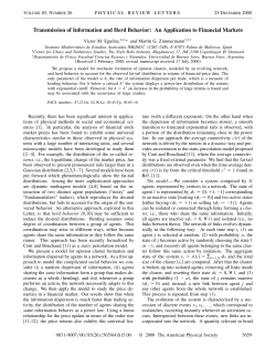 Transmission of Information and Herd Behavior: An