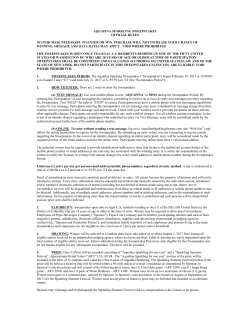 Official Rules - Aquafina Sparkling Sweepstakes