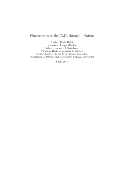 Fluctuations in the CMB through inflation