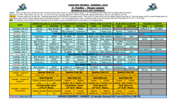 schedule - Vaughan Vikings