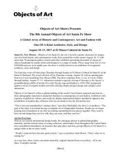 Objects of Art Shows Presents The 8th Annual Objects of Art Santa