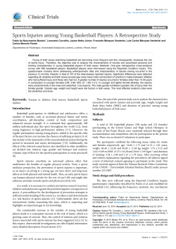 Sports Injuries among Young Basketball Players: A Retrospective