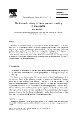 The first-order theory of linear one-step rewriting is