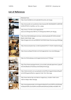 List of References for images