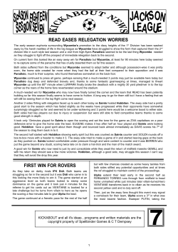 FIRST WIN FOR ROVERS READ EASES RELEGATION WORRIES