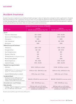 Accident Insurance - Gwinnett County Public Schools