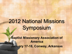 Missionary Presentation