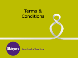 Terms and Conditions
