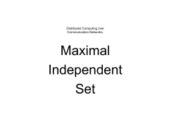 Maximal Independent Set