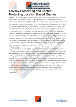 Privacy-Preserving and Content-Protecting Location Based Queries