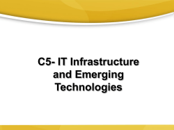 IT Infrastructure and Emerging Technologies