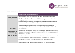 KL Value Proposition Builder