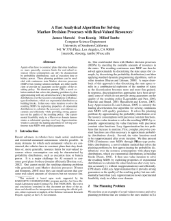 A Fast Analytical Algorithm for Solving Markov