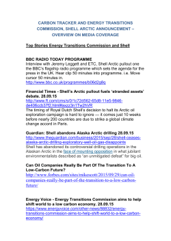 Energy Transitions Commission and Shell Arctic