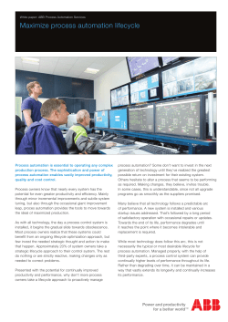 Maximize process automation lifecycle