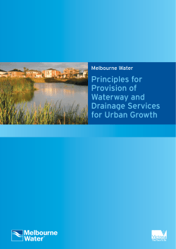Principles for Provision of Waterway and