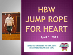 HBW Jump Rope for Heart
