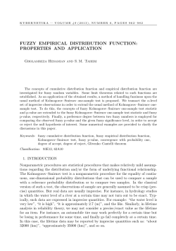 Fuzzy empirical distribution function:Properties and