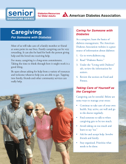 Caregiving - American Diabetes Association