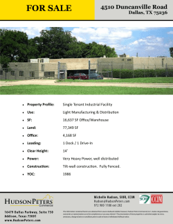 FOR SALE - Solender Hall