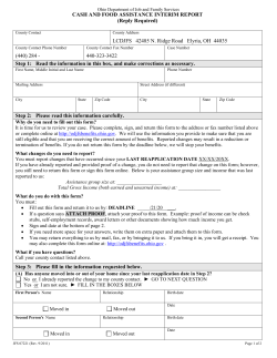 Ohio Department of Job and Family Services