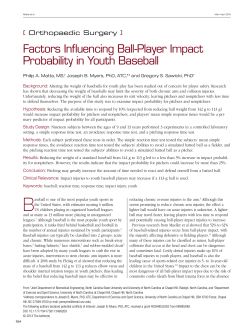 Factors Influencing Ball-Player Impact Probability