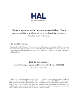 Physical systems with random uncertainties: Chaos