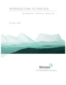 Introduction to PostGIS