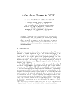 A Cancellation Theorem for BCCSP*